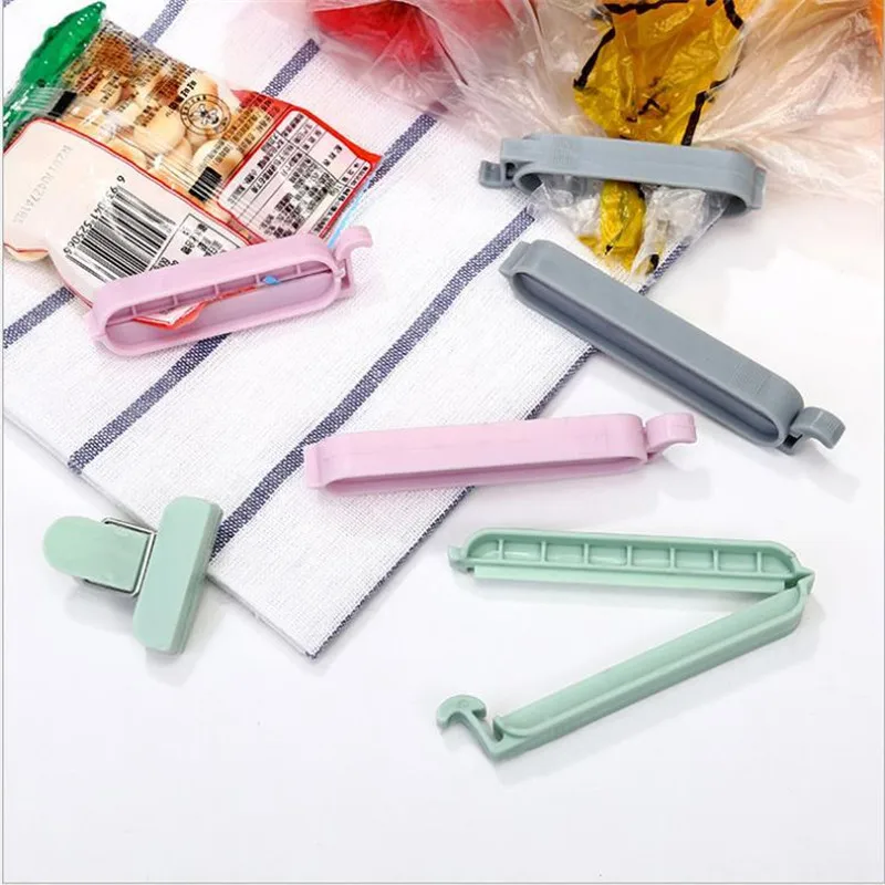 

12Pcs/Set Snack Sealing Clip Plastic Snack Fresh Food Sealing Machine Kitchen Storage Bag Mini Food Preservation Clip