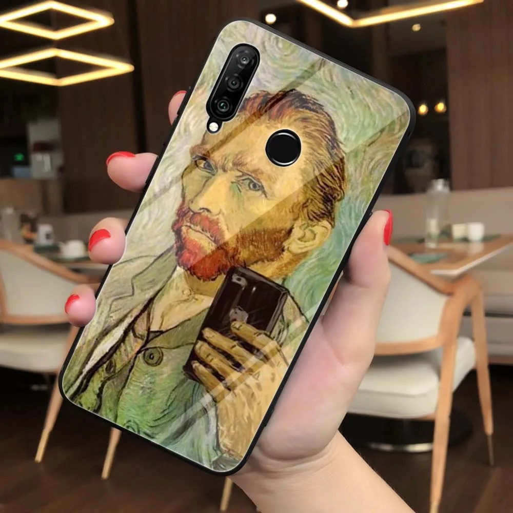Lavaza Van Gogh Mona Lisa смешное искусство закаленное стекло мягкий чехол для Huawei Honor 8x9 P Smart mate 20 P10 P20 P30 Lite Pro Чехол - Цвет: TG16