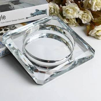 

Family crystal ashtray beautiful ashtray dad boyfriend birthday gift accessories gift for boyfriend CY51307