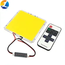 100x95 мм 12 В 50 Вт светодиодный панельный светильник с регулируемой яркостью COB светодиодный светильник с контроллером Диммер дневной белый цвет для дома светильник