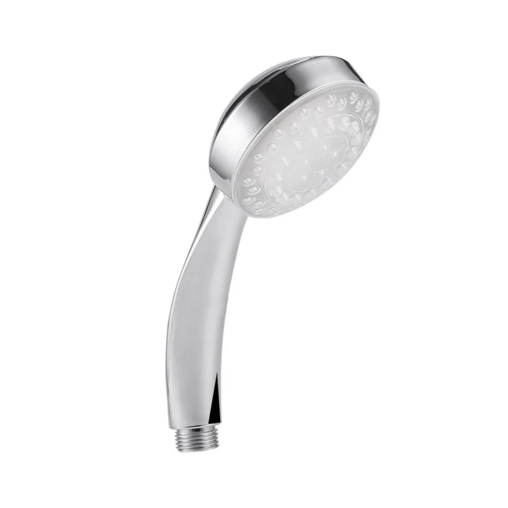 7 Color Changing LED HandHeld Shower Head Single Round Rainfall Water Saving Nozzle RC-9816 Bathroom Accessory
