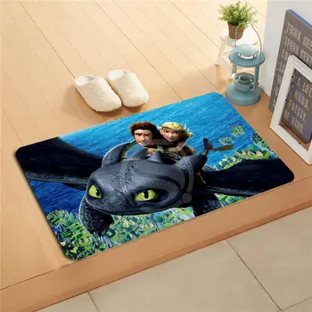 

df&r210 Custom how to train your dragon Doormat Home Decor Door mat Floor Mat Bath Mats foot pad ds-718c210r