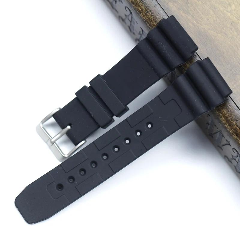 PSTARY 22 мм резиновый ремешок для Seiko силиконовый ремешок черный зеленый красный резиновый ремешок для часов мужской ремешок