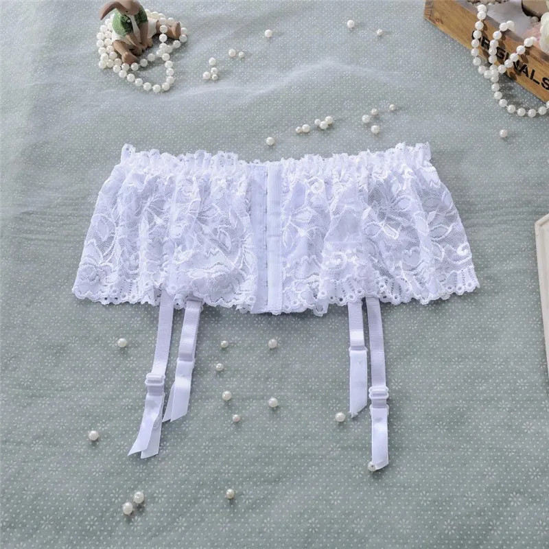 White Garters Сексуальное женское нижнее белье кружевные нейлоновые чулки для женщин Прозрачные шелковые чулки "Medias" Mujer длинные чулки для подвязок - Цвет: White Garters