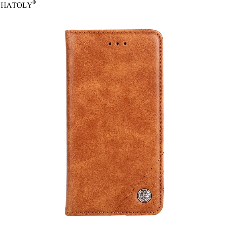 Brown Для крышки Umidigi One кожаный флип-чехол силиконовый чехол для Umidigi One Card Holder Wallet phone case для Umidigi One Fundas - Цвет: Brown