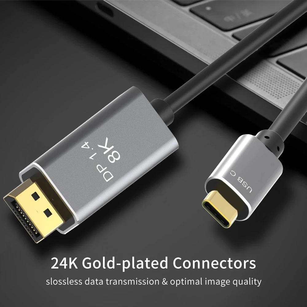Usb C To Displayport Cable 8k@60hz 4k 