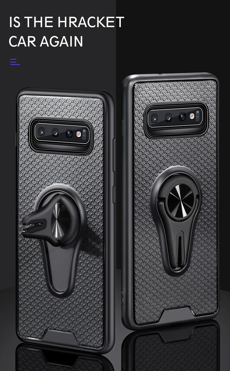 Чехол KISS из 2 предметов, мягкий чехол для samsung S8/S9/S10 Plus Note 8, 9, 10 Plus, S10E, автомобильный держатель для телефона из ТПУ, A10/A30/A50/A70/A7/A9
