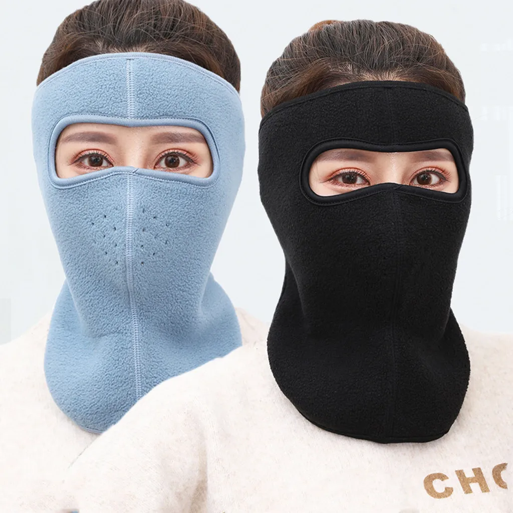 Men Women Winter Warm Mask Fleece Earmuffs Riding Ski Snowboard Half Face Mask Solid color Windproof high quality hot sale