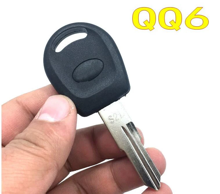 Резервный транспондер ключ оболочки чехол для Chery QQ QQ3 QQ6 Cowin цельный брелок ключ крышка пустой с логотипом