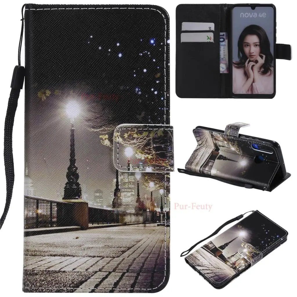Чехол для Pouzdro huawei P30 lite MAR LX1 L21 L23 кожаный бумажник с изображением персонажей из мультфильма nagnetic откидные чехлы для huawei P 30 P30 Pro P30Pro