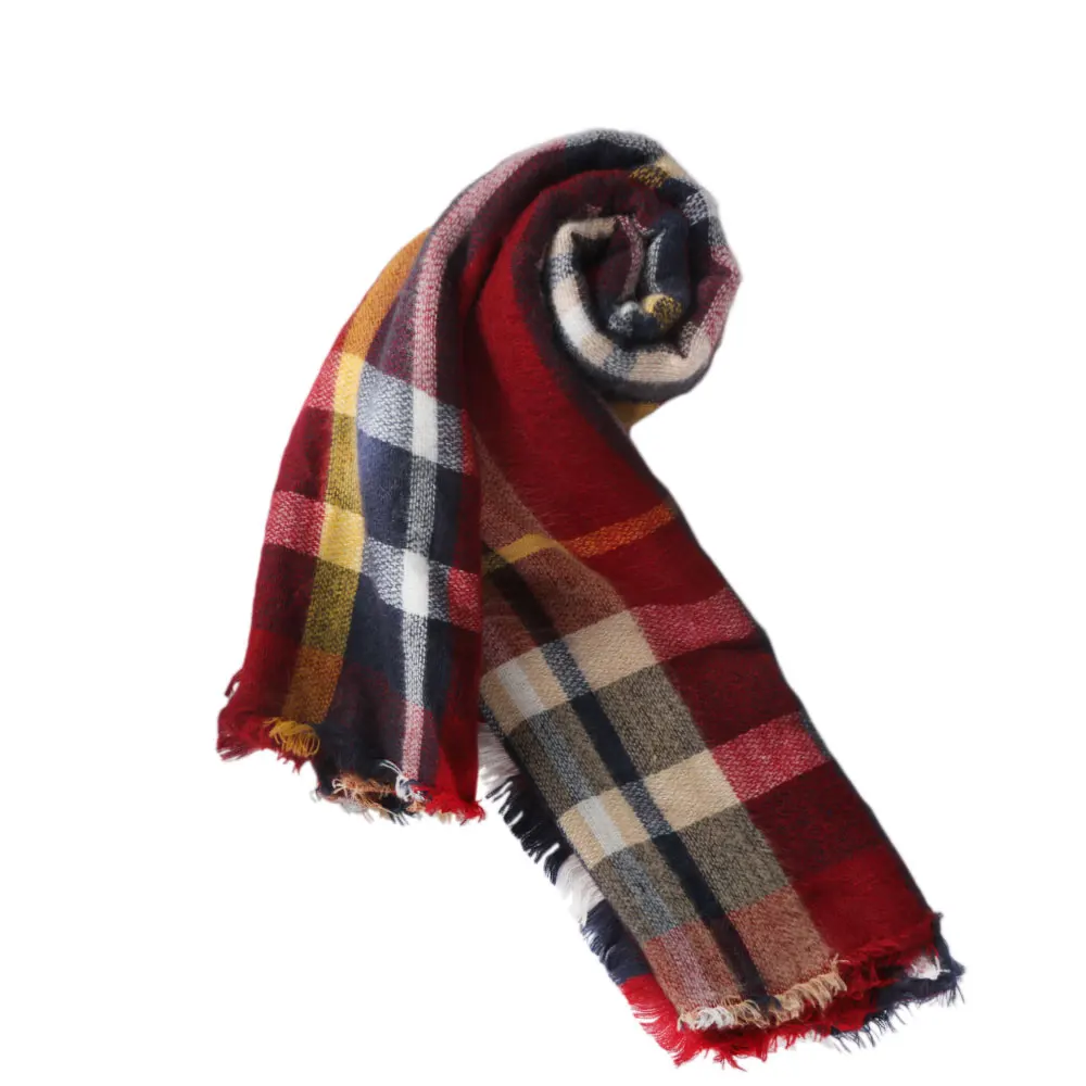 Scarf for Women Plaid Bufandas Mujer Black Warm Scarf Women Winter Scarves Shawls stoles Blanket Scarf Luxury Brand