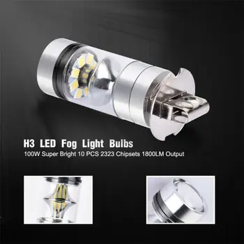 

Daytime Car Lights Offroad Replacement 2pcs LED Fog Driving Bulb 6000K