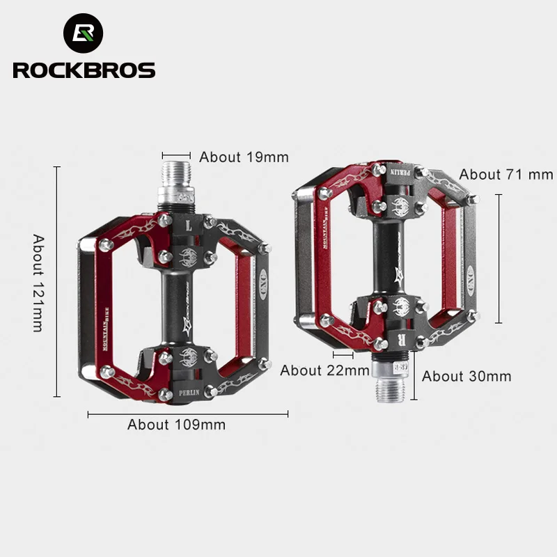 ROCKBROS, сверхлегкие, профессиональные, высокое качество, MTB, горный, BMX, велосипедные педали, Велоспорт, герметичный подшипник, педали, педали, 5 цветов