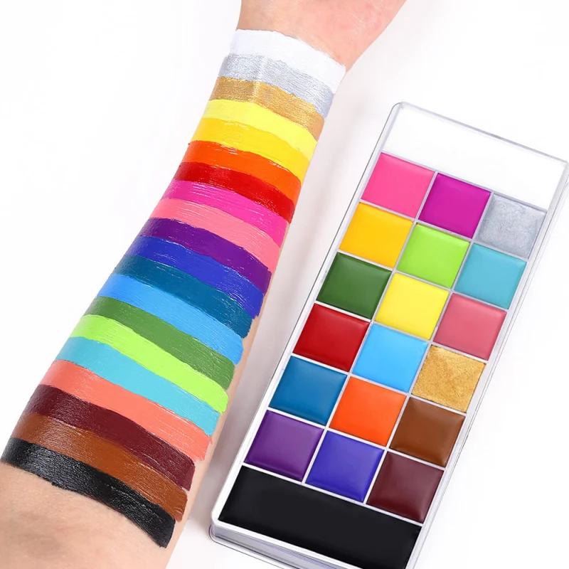 12/20 Colors Flash Tattoo Face Body Painting Oil Art To Use In Fancy Dress Ball Professional Halloween Makeup | Красота и здоровье
