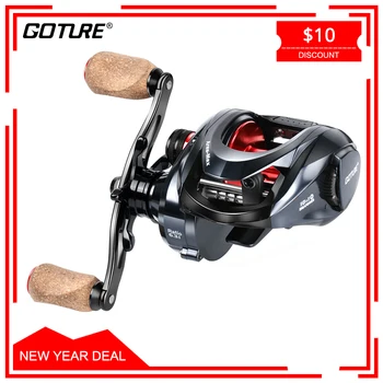 

Goture Ares-Max 11BB Fishing Reels Saltwater Baitcasting Reel Max Drag 10KG 6.3:1 Left/Right Hand Carbon Fiber Drag System
