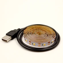 ТВ СВЕТОДИОДНЫЙ светильник 5 в 2835 USB гибкая лента 0,5 м 1 м 2 м 3 м RGB теплый белый декоративный светильник