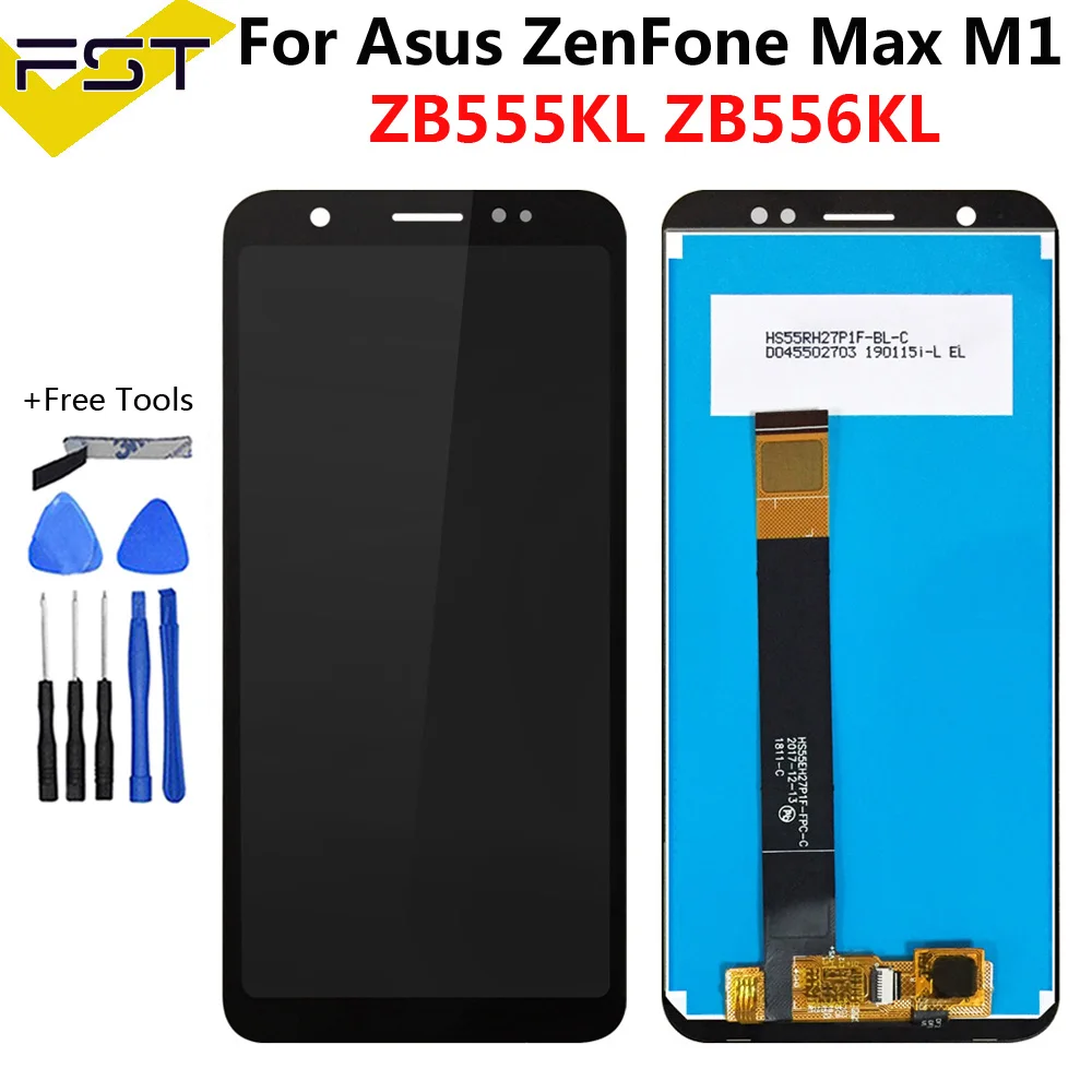 5,5 ''для ASUA ZenFone Max M1 ZB555KL ZB556KL ЖК-дисплей Дисплей+ кодирующий преобразователь сенсорного экрана в сборе запасные Запчасти+ инструменты для ASUS ZB555KL