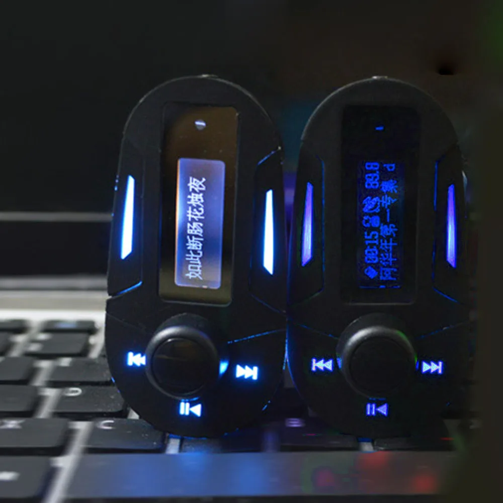 Автомобильный MP3 плеер 12 В Aux-In SD MMC USB модулятор fm-передатчик набор аксессуаров пульт дистанционного управления