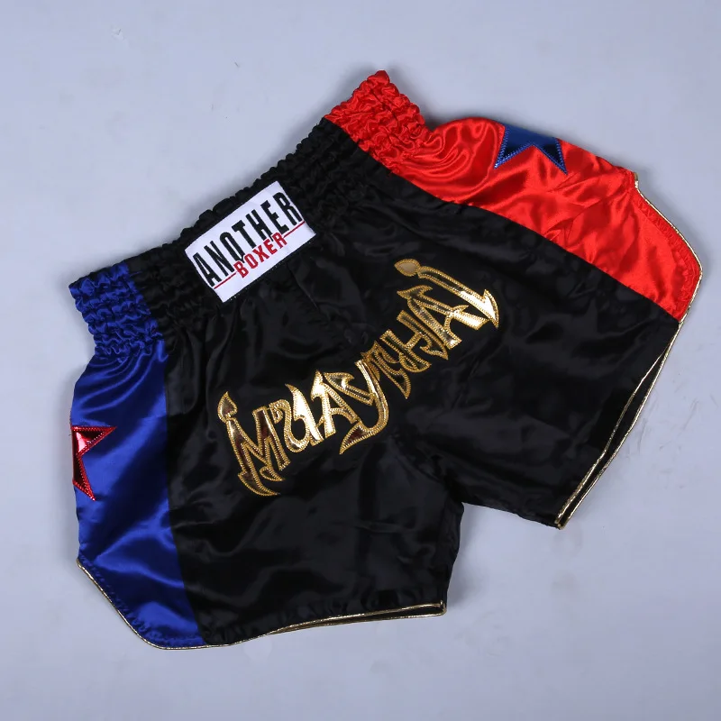 Mens MMA Fight Shorts Muay Thai Kick Boxing Sports Fitness Training Trunks M~3XL 