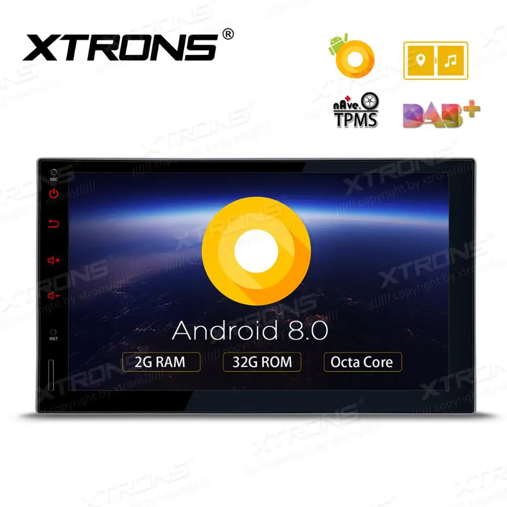 XTRONS 7 ''Универсальный Android 8 0 Восьмиядерный 2G + 32G двойной Din Стерео gps