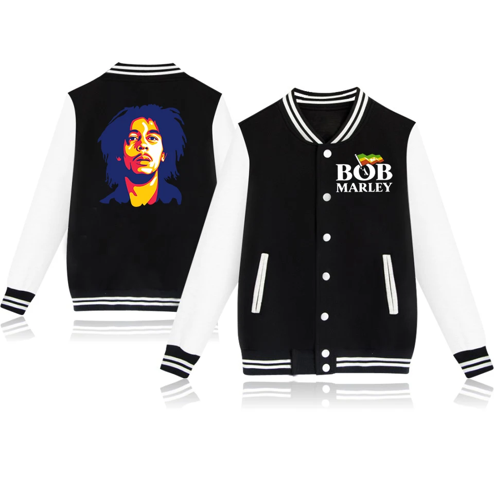 9 Bob Marley, бейсбольная куртка, Толстовка для мужчин и женщин, куртки и пальто в стиле хип-хоп, Harajuku, толстовка, зимняя одежда, уличная одежда - Цвет: 9
