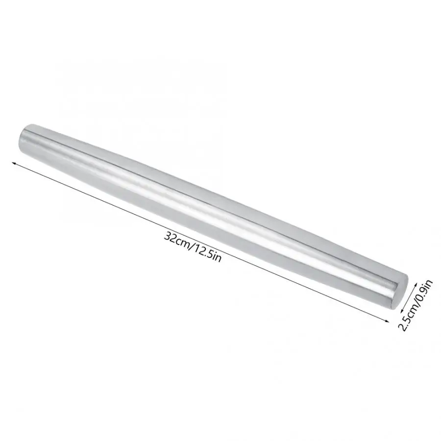Rolling Pins& Pastry Boards Non-stick Stainless Steel Rolling Pin Cake Dough Roller Baking Pastry Bakeware Tool rolling pin