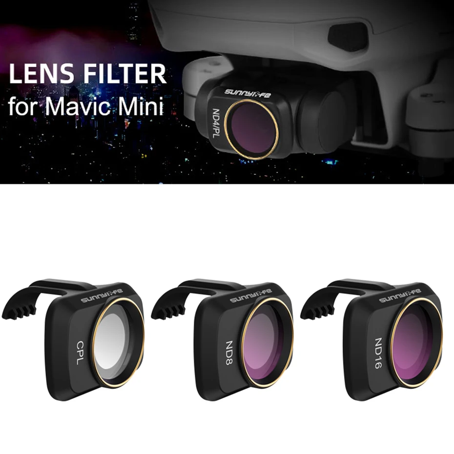 Фильтры для дрона для Mavic Mini Polar CPL+ ND8+ ND16 фильтр для Dji Mavic Mini камера нейтральной плотности аксессуары Gimbal защита
