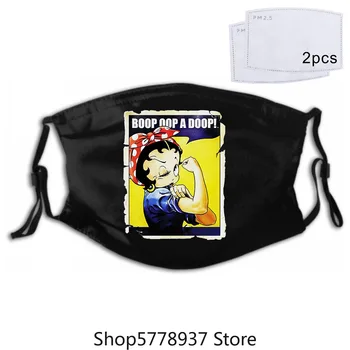 

Betty Boop Power Wwii Rosie Riveter Poster Licensed Adult Mask