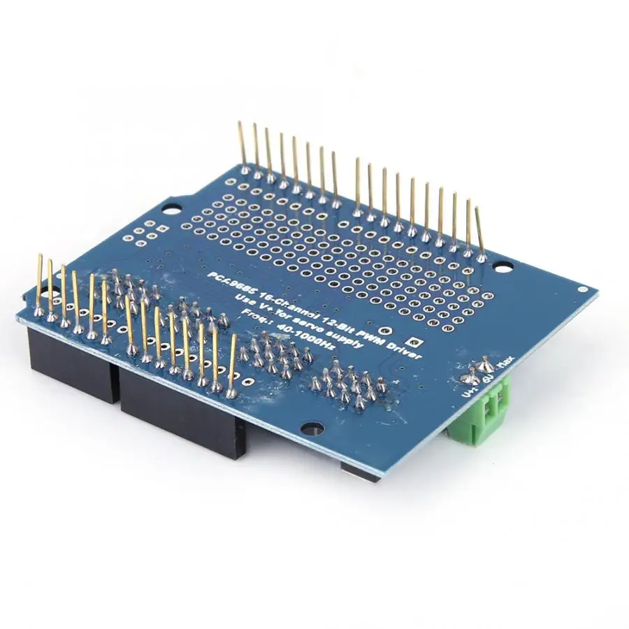 16 каналов 12 бит Servo Shield PWM Motor Driver Shield 40~ 1000 Гц 3~ 5 В Логический выход удобный