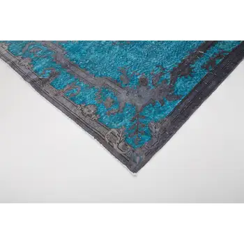 

156x285 Cm Grey Handmade Over Dyed Rug-5x9 Ft
