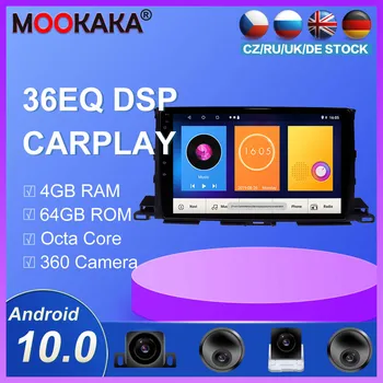 

GPS Navigation Radio player For Toyota Highlander 2013 2014-2018 Stereo Multimedia Auto Radio Player HeadUnit build in carplay