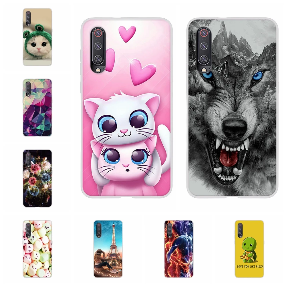 

For Xiaomi Mi 9 Back Cover Ultra Thin Soft Silicone TPU For Xiaomi Mi 9 Phone Case Beach Patterned For Xiaomi Mi 9 Bumper Funda