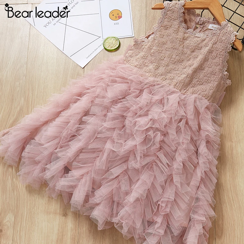 Bear Leader/нарядное платье для девочек; новые летние детские нарядные платья принцессы; милый элегантный костюм в стиле пэчворк; одежда для детей; vestidos