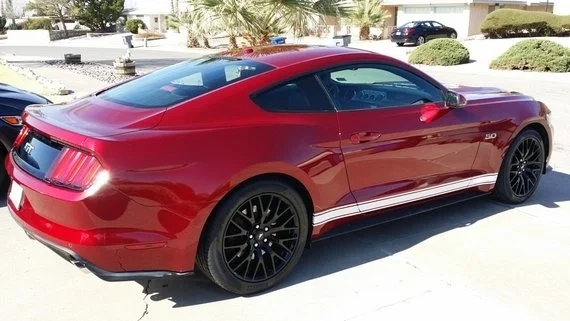 Для 1 комплекта/2 шт Mustang простой боковой рокер полоса Графический комплект