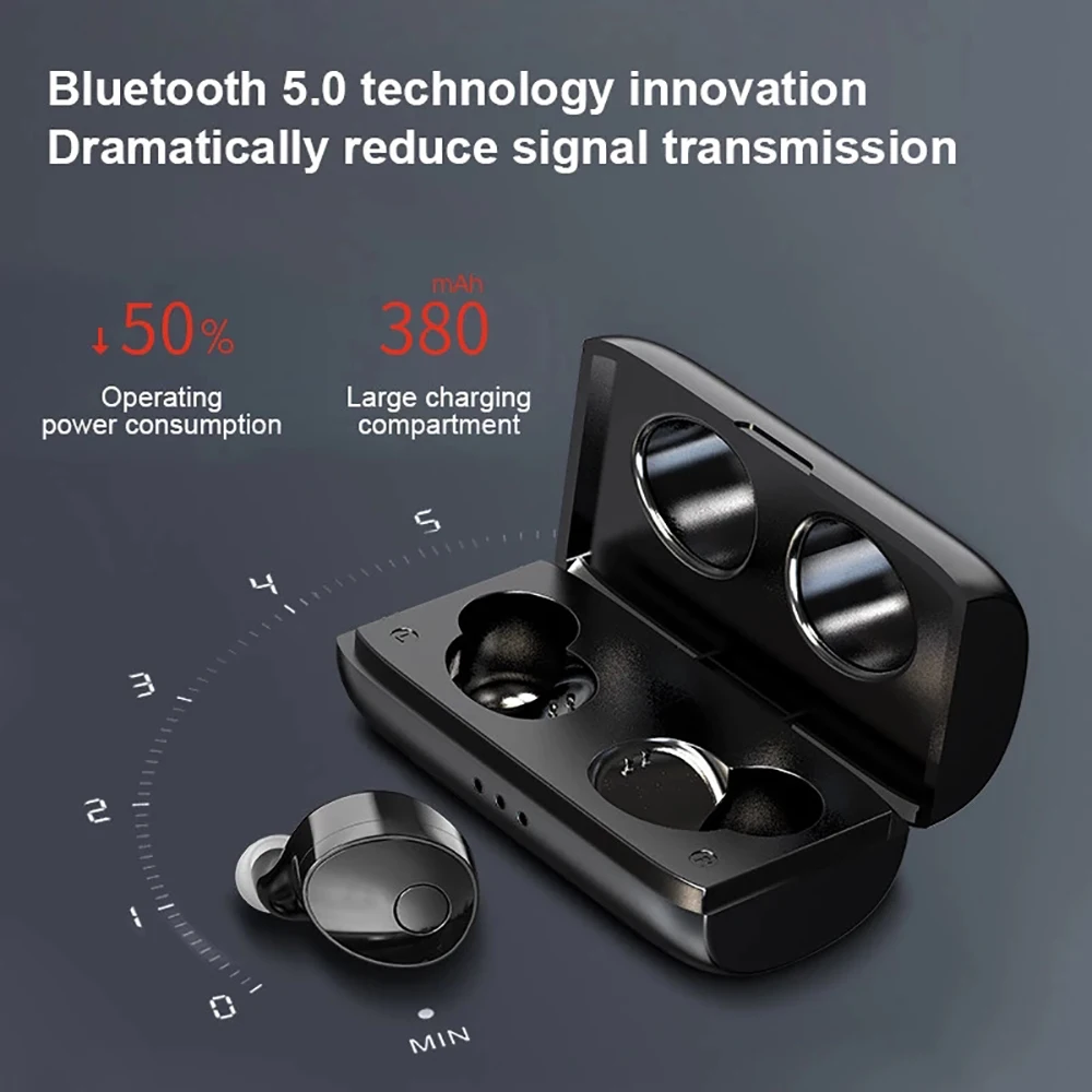 TWS T11 стерео беспроводные наушники HD стерео Bluetooth 5,0 наушники водонепроницаемые шумоподавление гарнитура с микрофоном