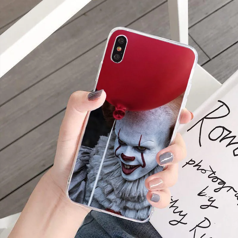 Мягкий прозрачный чехол для телефона Pennywise с рисунком клоуна поплавка iPhone 11 Pro 5 5E