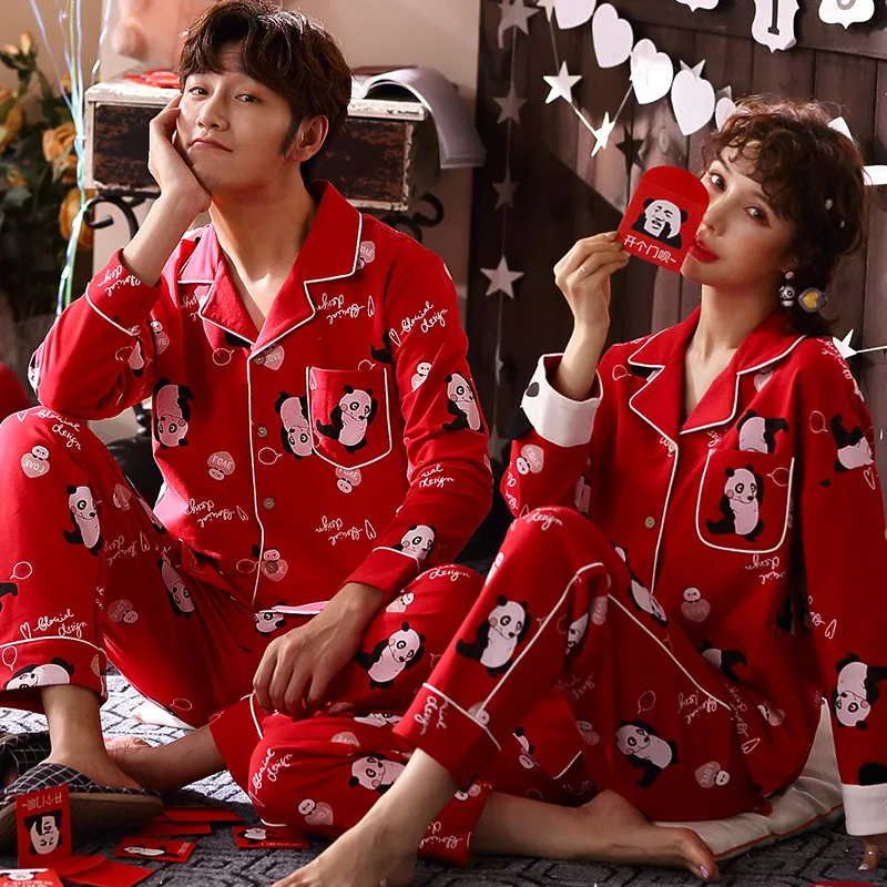

[LZ # Festive Red Collection] Sweet Couples Festive Marriage Bright Red Year of Fate Casual Long Sleeve Tracksuit