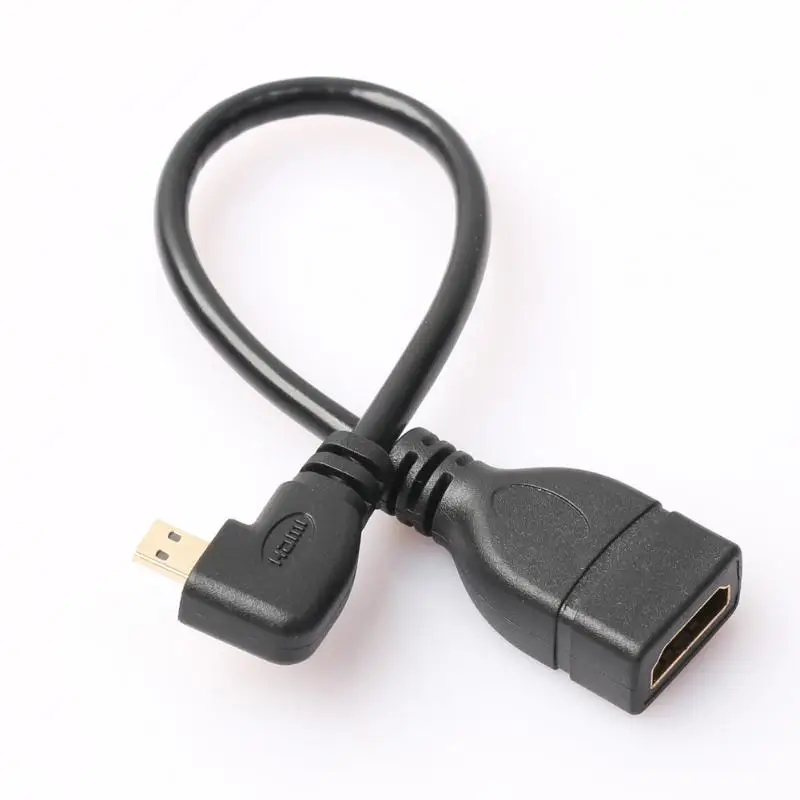 2 х микро HDMI мужчин и женщин кабель адаптер влево и вправо к