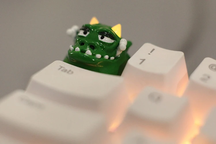 1-pc-oem-height-little-monsters-transparent-mechanical-keyboard-key-cap-resin-three-dimensional-personality-for-mx-switch