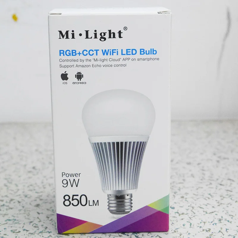 Mi светильник YB1 9 Вт Wifi RGB+ CCT Светодиодная лампа 2,4G Беспроводная Светодиодная лампа 2700 K-6500 K с регулируемой яркостью 2 в 1 умный Mi-светильник светодиодный светильник AC100-240V