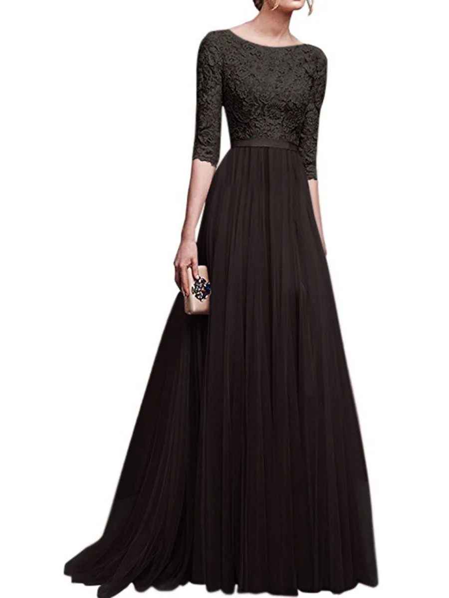 Изысканные длинные шифоновые вечерние платья, vestido de festa, кружевные Элегантные платья для вечеринки, длина до пола, официальное платье для женщин