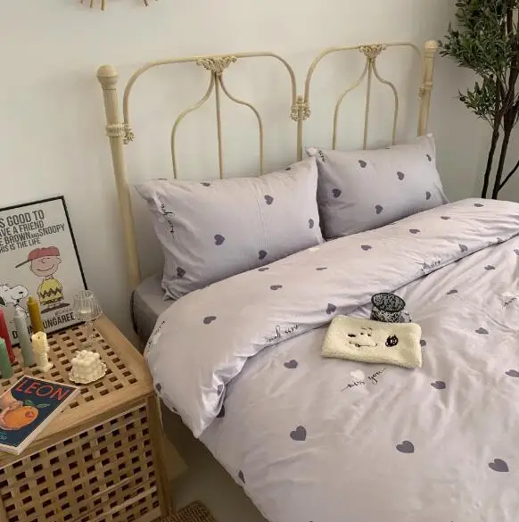BXX038-R Baby Bedding Set Duvet Cover 4pcs/set Bed Sheet Pillowcase cotton 200*230cm Kids Bedding Cartoon Printing BXX038 - Цвет: BXX038-R