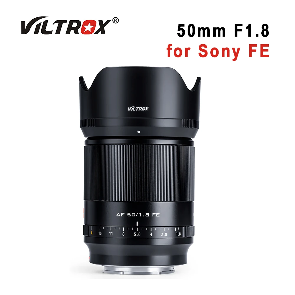 

Viltrox 50mm F1.8 FE Auto Focus Full Frame Prime Large Aperture Portrait Lenses for Sony E Mount Camera A7 A7R A7S