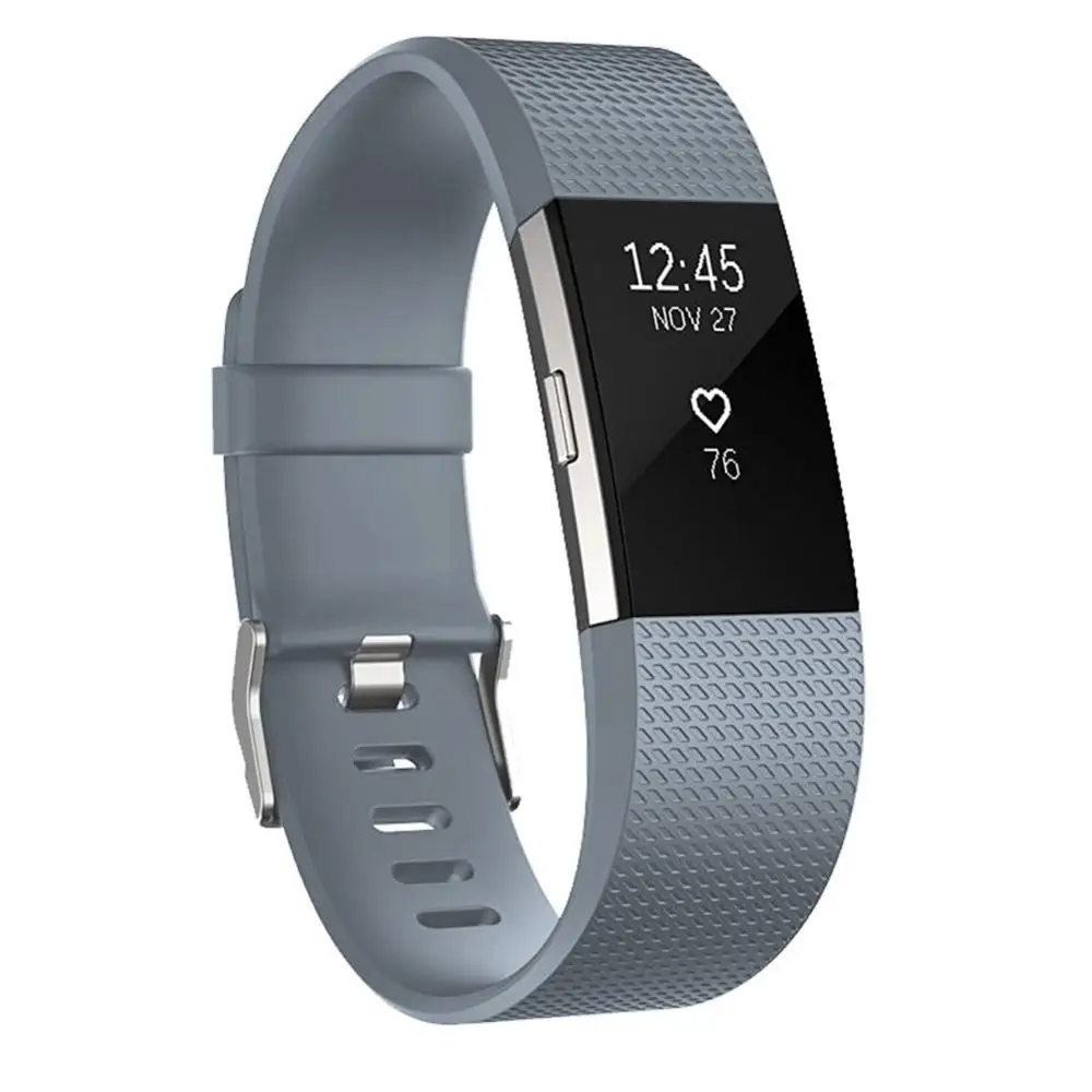 Сменный Браслет для Fitbit Charge 2, умные часы, силиконовый ремешок, пульсометр, спортивные часы, ремешок для фитнеса, большой размер