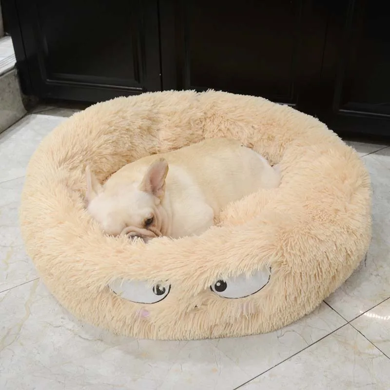 Мягкие флисовые французские одеяла с бульдогом осень/зима теплый коврик для кровати собаки для собак Подушка одеяло щенок кошка спальные покрытые коврики - Цвет: Beige