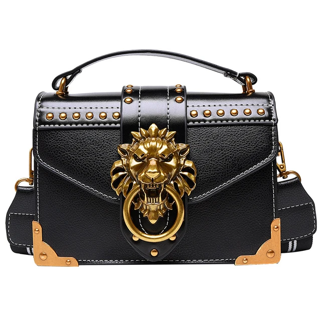 Versus Versace Lion's Head Medium Leather Crossbody Handbags -  Bloomingdale's | Leather handbags crossbody, Cross body handbags, Leather  crossbody