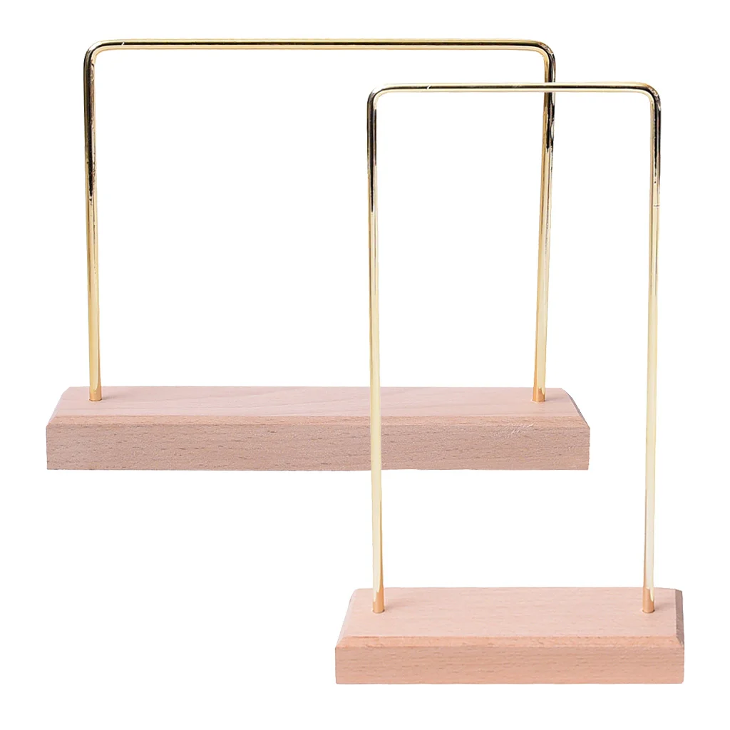 Portable Jewelry Tower Earring Holder Organizer, Earrings Stand, Earring Display for Jewelry Store Decor - Wooden Bas