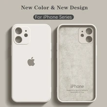 Original Official Silicone Case For iPhone 11 Pro X XR XS Case For iPhone 12 Pro Max 7 8 Plus SE 2020 Cover cases With LOGO
