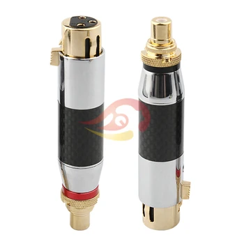 

XLR Connector Audio Adapter 3 PIN XLR Female To RCA Female Jack Connector for Audio Equipment Mixer Peripheral YS-264
