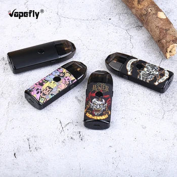 

Original Vapefly Jester vape Pod Kit bulit-in 1000mah battery with 2ml Rebuildable Dripping Cartridge E-Cigarette Mesh Coil pods